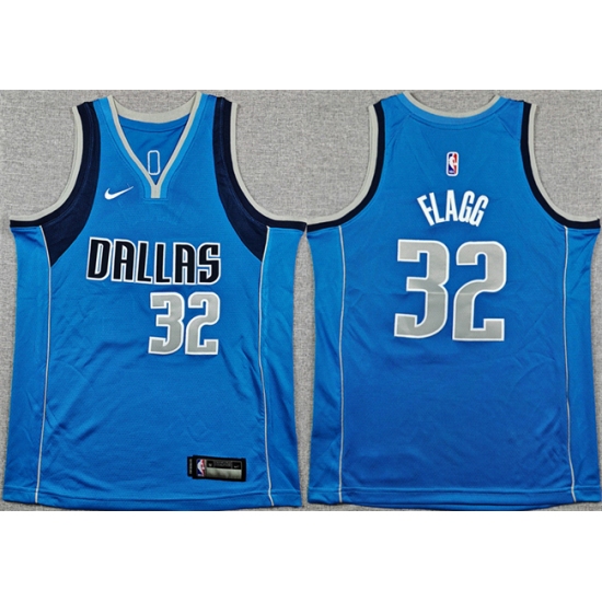 Youth Dallas Mavericks #32 Cooper Flagg Blue 2025 Icon Edition Stitched Basketball Jersey - Ujersey