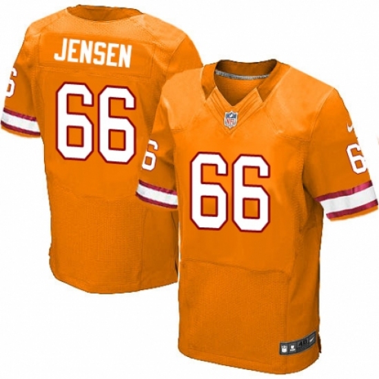 Men's Nike Tampa Bay Buccaneers #66 Ryan Jensen Elite Orange Glaze Alternate NFL Jersey - Ujersey