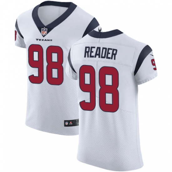 Men's Nike Houston Texans #98 D.J. Reader White Vapor Untouchable Elite Player NFL Jersey - Ujersey