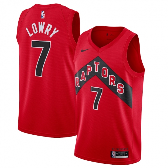 Youth Toronto Raptors #7 Kyle Lowry Nike Red 2020-21 Icon Swingman Jersey - Ujersey
