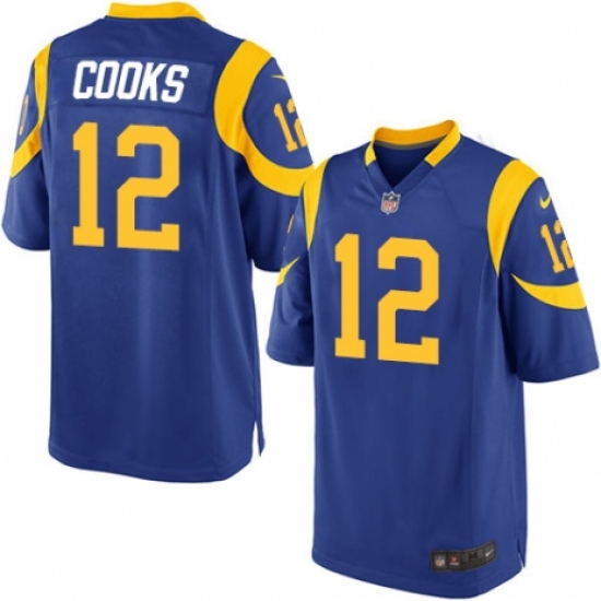 Men's Nike Los Angeles Rams #12 Brandin Cooks Game Royal Blue Alternate NFL Jersey - Ujersey