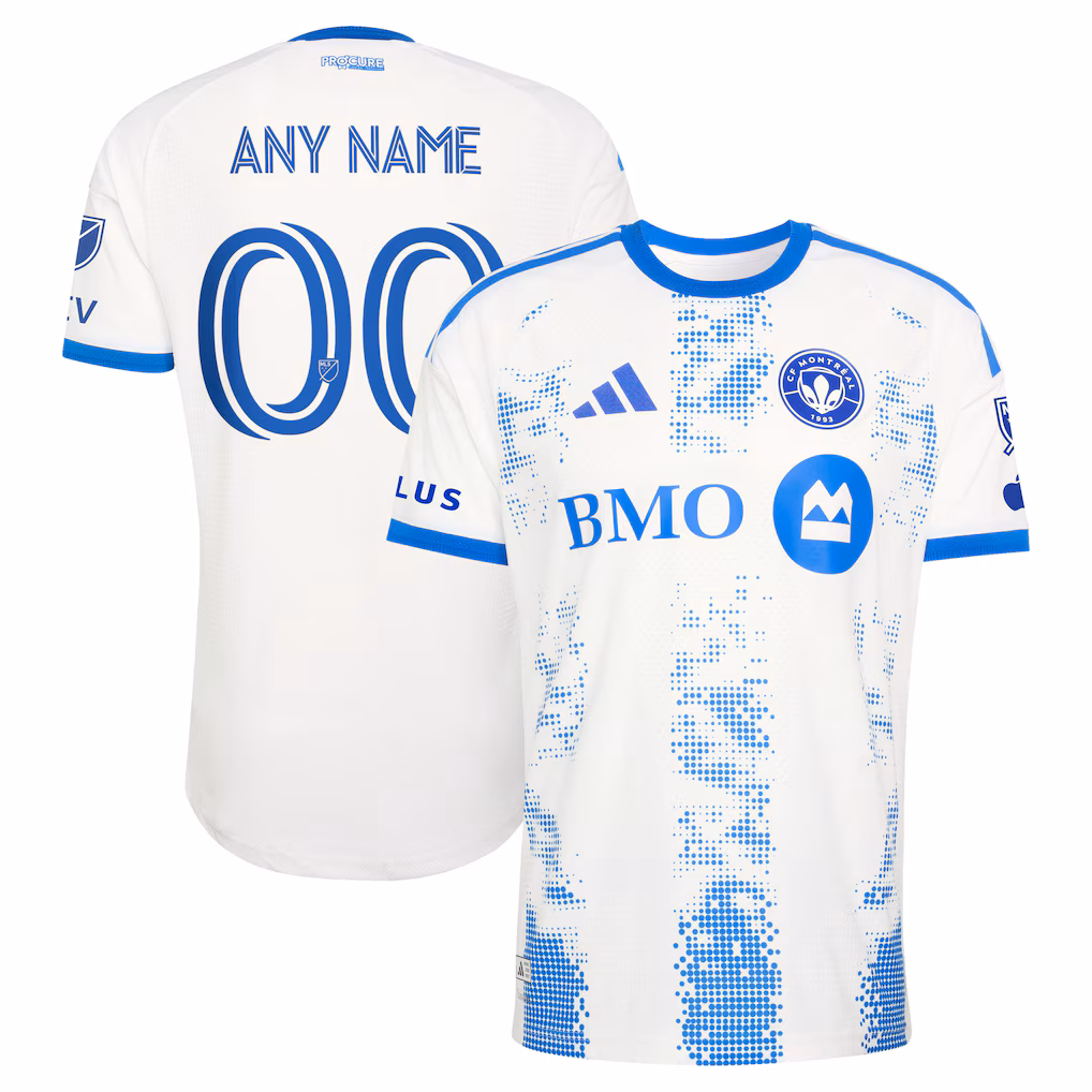 Men's CF Montreal adidas White 2026 The Procure Jersey On-Field Authentic Patch Custom Jersey - Ujersey NHL