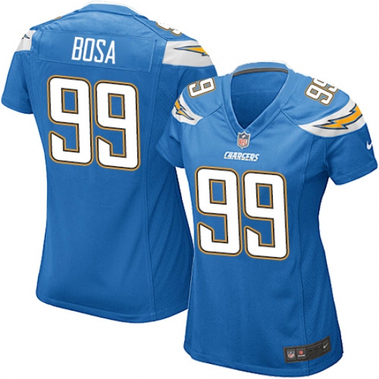 Women's Nike Los Angeles Chargers #99 Joey Bosa Game Electric Blue Alternate NFL Jersey - Ujersey