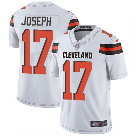 Youth Nike Cleveland Browns #17 Greg Joseph White Vapor Untouchable Limited Player NFL Jersey - Ujersey
