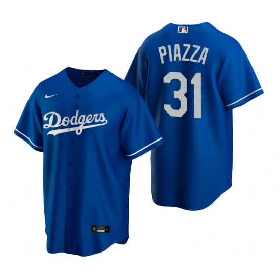 Men's Nike Los Angeles Dodgers #31 Mike Piazza Royal Alternate Stitched Baseball Jersey - Ujersey