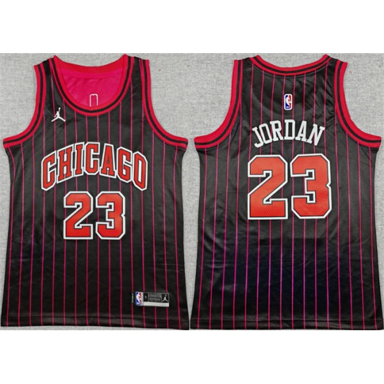 Youth Chicago Bulls #23 Michael Jordan Black City Edition Stitched Basketball Jersey - Ujersey