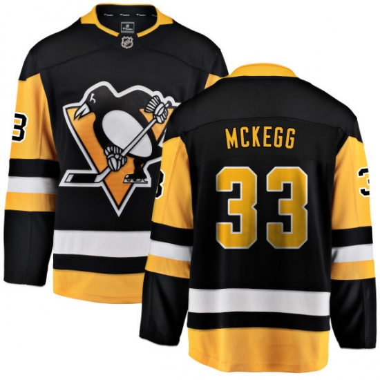 Youth Pittsburgh Penguins #33 Greg McKegg Fanatics Branded Black Home Breakaway NHL Jersey - Ujersey