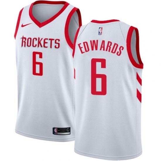 Youth Nike Houston Rockets #6 Vincent Edwards Swingman White NBA Jersey - Association Edition