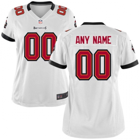 Women's Tampa Bay Buccaneers Historic Logo Nike White Custom Game Jersey- - Ujersey