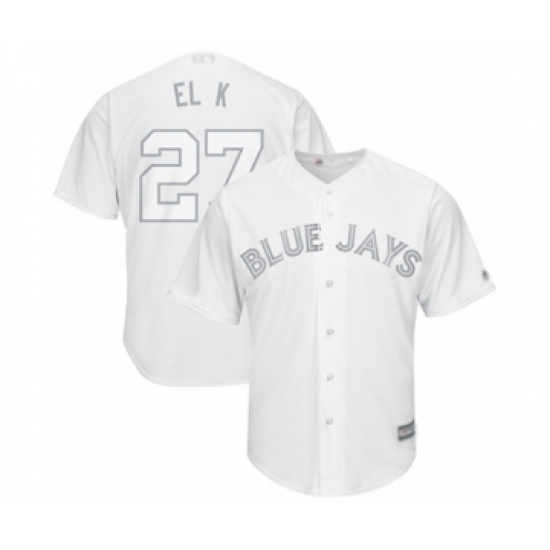 Men's Toronto Blue Jays #27 Vladimir Guerrero Jr. El K  Authentic White 2019 Players Weekend Baseball Jersey - Ujersey