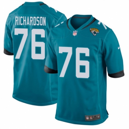 Men's Nike Jacksonville Jaguars #76 Will Richardson Game Black Alternate NFL Jersey - Ujersey