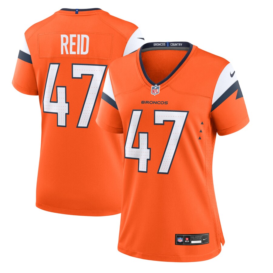 Women's Denver Broncos Karene Reid Nike Orange Team Game Jersey - Ujersey
