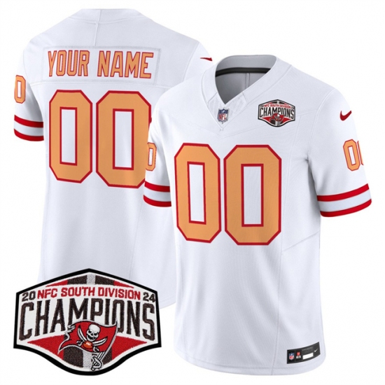 Men's Tampa Bay Buccaneers Active Player Custom White F.U.S.E. 2024 NFC South Champions Limited Stitched Jersey - Ujersey