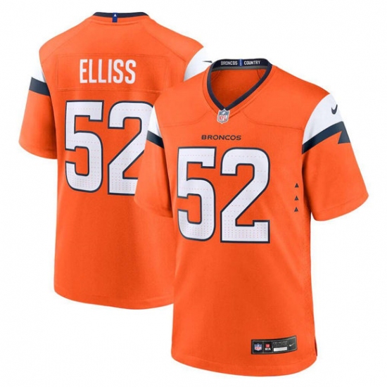Men's Denver Broncos #52 Jonah Elliss Orange Vapor Limited Football Stitched Game Jersey - Ujersey