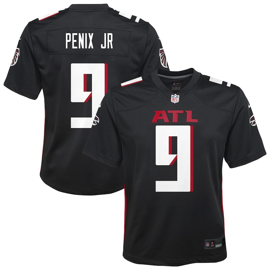 Youth Atlanta Falcons Michael Penix Jr. Nike Black Team Game Jersey - Ujersey