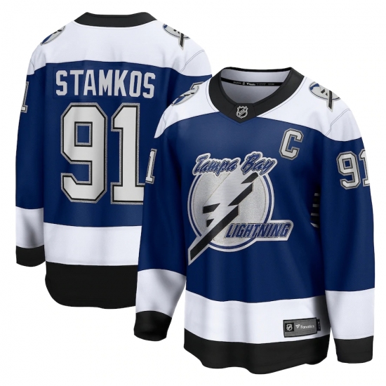 Men's Tampa Bay Lightning #91 Steven Stamkos Fanatics Branded Royal 2020-21 Special Edition Breakaway Player Jersey - Ujersey