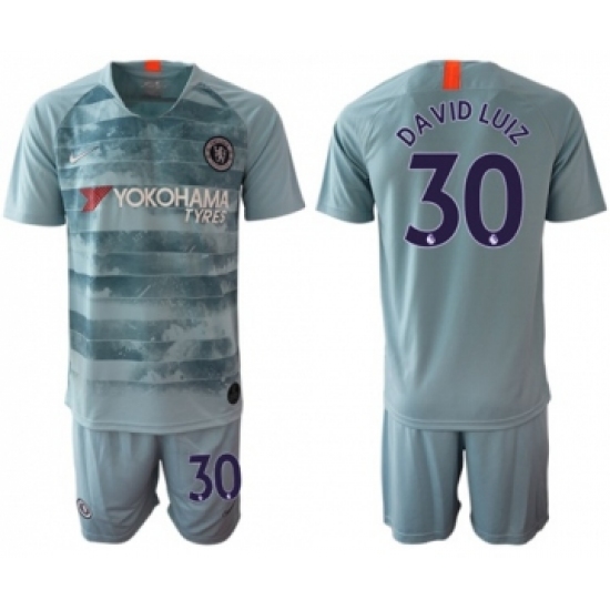 Chelsea #30 David Luiz Third Soccer Club Jersey