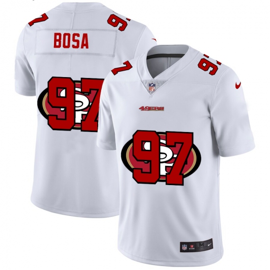 Men's San Francisco 49ers #97 Nick Bosa White Nike White Shadow Edition Limited Jersey - Ujersey