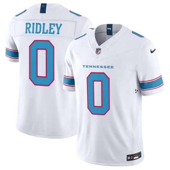 Men's Tennessee Titans #0 Calvin Ridley White 2026 F.U.S.E. Vapor Limited Stitched Football Jersey - Ujersey