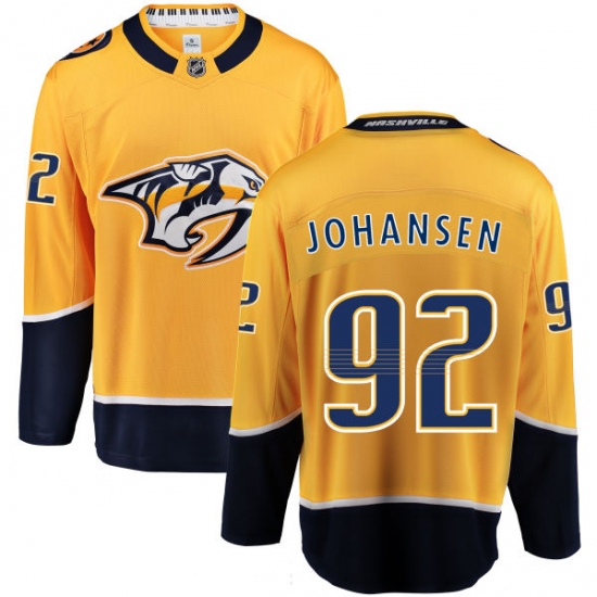 Youth Nashville Predators #92 Ryan Johansen Fanatics Branded Gold Home Breakaway NHL Jersey - Ujersey