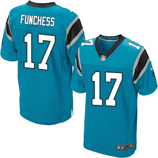 Men's Nike Carolina Panthers #17 Devin Funchess Elite Blue Alternate NFL Jersey - Ujersey