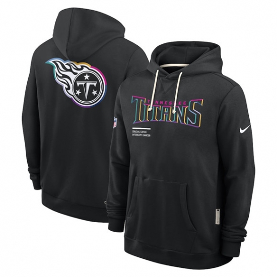 Men's Tennessee Titans Black 2025 Crucial Catch Dri-FIT Hoodie - Ujersey