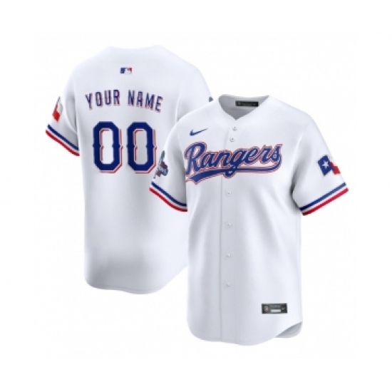 Men's Texas Rangers Active Player Custom White 2023 World Series Champions Stitched Baseball Jersey - Ujersey