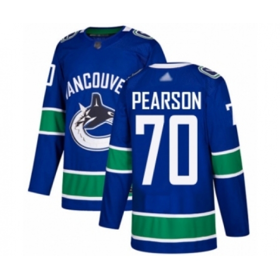 Youth Vancouver Canucks #70 Tanner Pearson Authentic Blue Home Hockey Jersey - Ujersey