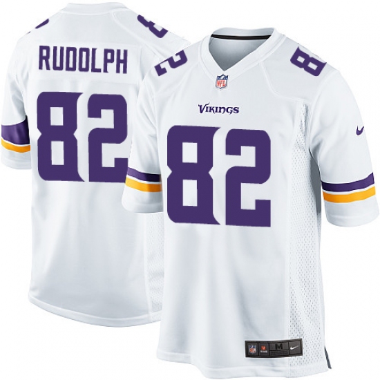 Men's Nike Minnesota Vikings #82 Kyle Rudolph Game White NFL Jersey