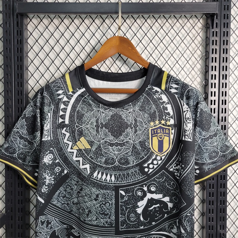 Italy Soccer Jersey Black Special Edition Custom Shirt 2024 - ujerseystore
