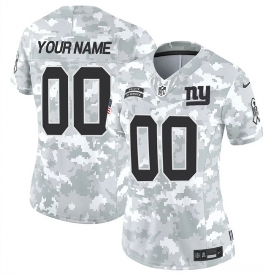 Women's New York Giants Active Player Custom 2024 F.U.S.E Arctic Camo Salute To Service Limited Stitched Football Jersey(Run Small) - Ujersey