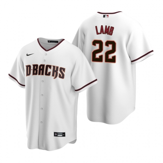 Men's Nike Arizona Diamondbacks #22 Jake Lamb White Home Stitched Baseball Jersey - Ujersey