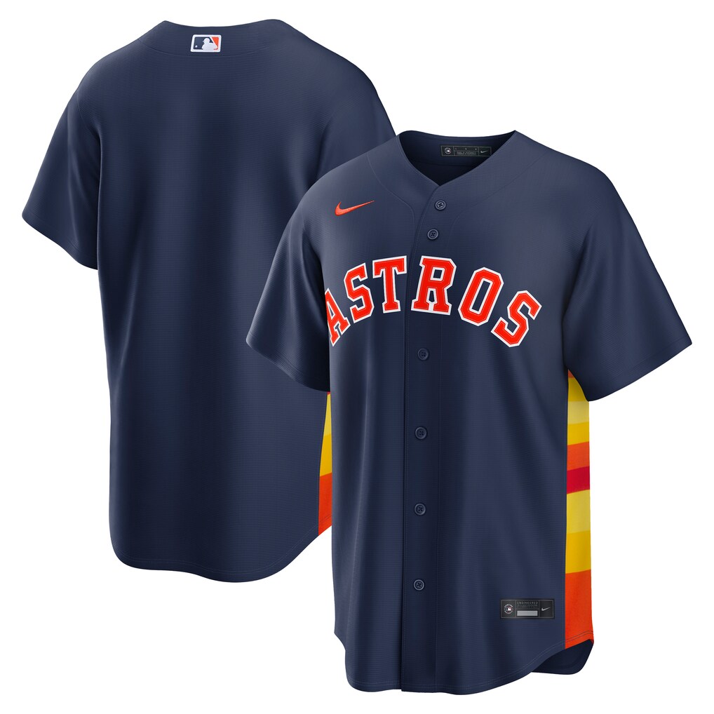 Men's Houston Astros Nike Navy Alternate Replica Jersey - Ujersey