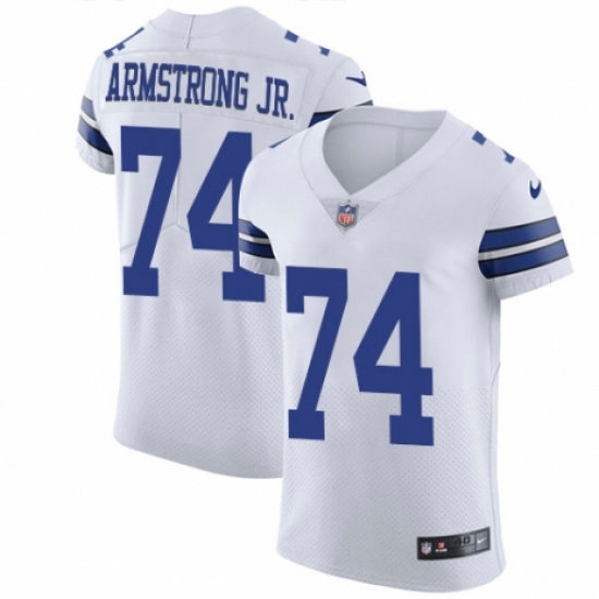 Men's Nike Dallas Cowboys #74 Dorance Armstrong Jr. White Vapor Untouchable Elite Player NFL Jersey - Ujersey