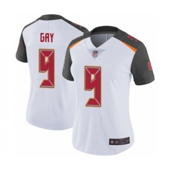 Women's Tampa Bay Buccaneers #9 Matt Gay White Vapor Untouchable Limited Player Football Jersey