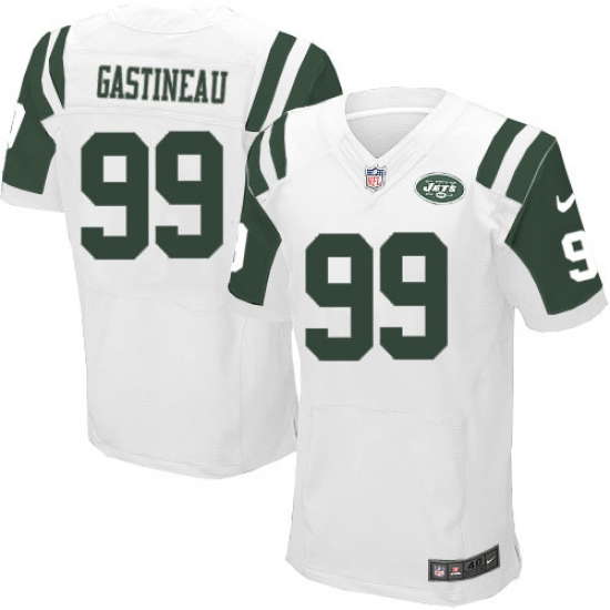 Men's Nike New York Jets #99 Mark Gastineau Elite White NFL Jersey - Ujersey
