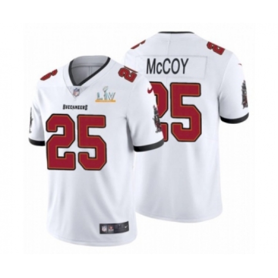 Women's Tampa Bay Buccaneers #25 LeSean McCoy White 2021 Super Bowl LV Jersey - Ujersey