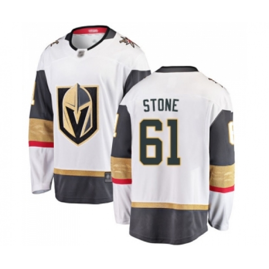 Men's Vegas Golden Knights #61 Mark Stone Authentic White Away Fanatics Branded Breakaway Hockey Jersey - Ujersey