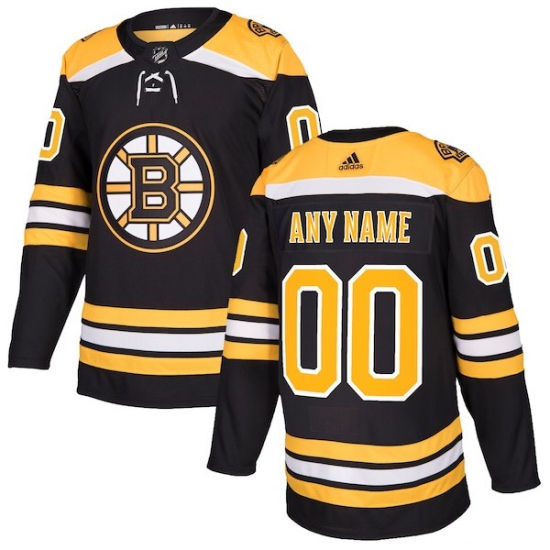 Men's Boston Bruins adidas Black Authentic Custom Jersey - Ujersey