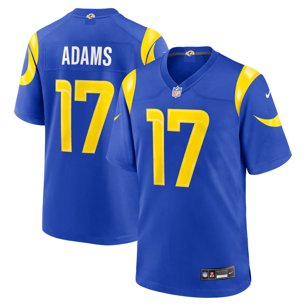 Men's Los Angeles Rams Davante Adams Nike Royal Team Game Player Jersey - Ujersey Shop