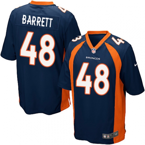 Men's Nike Denver Broncos #48 Shaquil Barrett Game Navy Blue Alternate NFL Jersey - Ujersey
