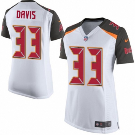 Women's Nike Tampa Bay Buccaneers #33 Carlton Davis Game White NFL Jersey - Ujersey