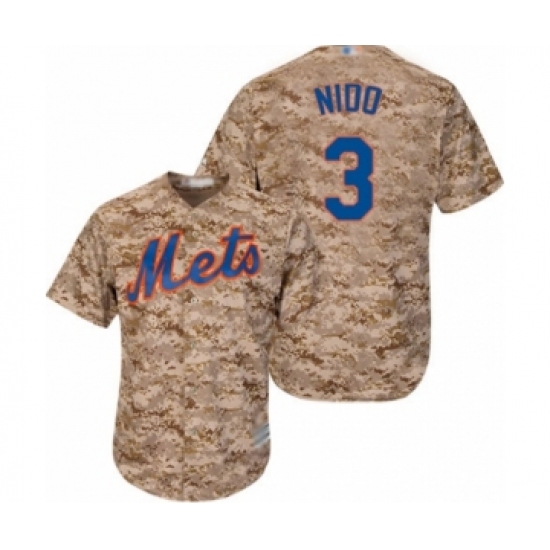 Men's New York Mets #3 Tomas Nido Authentic Camo Alternate Cool Base Baseball Player Jersey - Ujersey