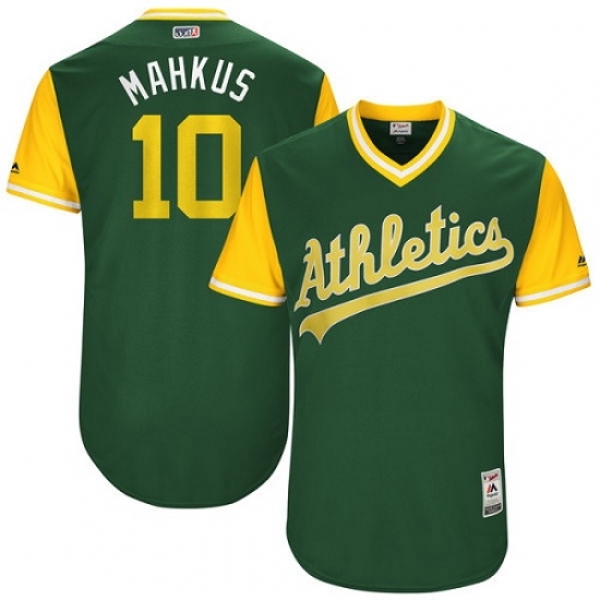 Men's Majestic Oakland Athletics #10 Marcus Semien 