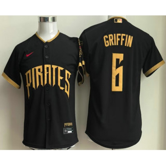 Youth Pittsburgh Pirates #6 Konnor Griffin Black 2026 City Connect Stadium Jersey - Ujersey