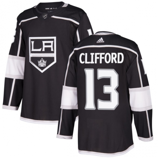 Men's Adidas Los Angeles Kings #13 Kyle Clifford Authentic Black Home NHL Jersey - Ujersey