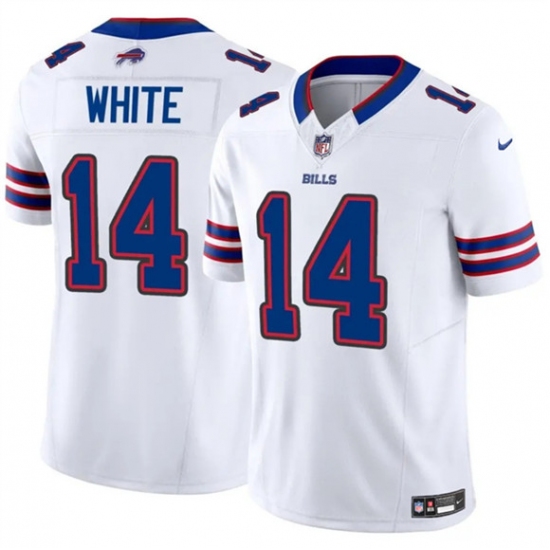 Men's Buffalo Bills #14 Mike White White 2025 F.U.S.E. Vapor Untouchable Limited Football Stitched Jersey - Ujersey
