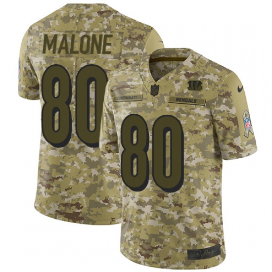 Men's Nike Cincinnati Bengals #80 Josh Malone Limited Camo 2018 Salute to Service NFL Jersey - Ujersey