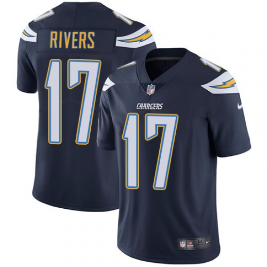 Youth Nike Los Angeles Chargers #17 Philip Rivers Elite Navy Blue Team Color NFL Jersey - Ujersey
