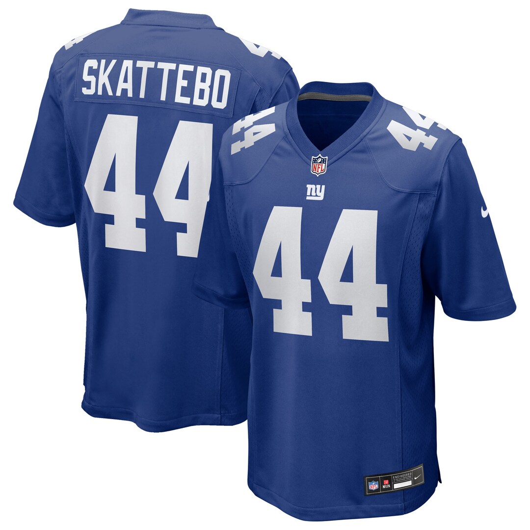 Men's New York Giants Cam Skattebo Nike Royal Game Jersey - SUjersey01